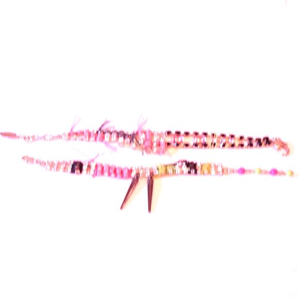 Joomi Lim Women's Onxy and Gemstone Cystal Fringe Link Bracelet NWOT 158 - Picture 8 of 9